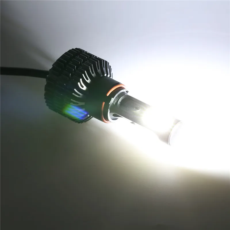 8-80V 12V мотоциклов светодиодные фары лампы 18/30 Вт 3600LM Hi короче спереди и длиннее