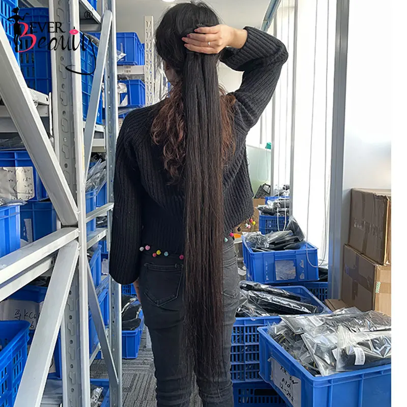 

Ever Beauty 40inches Long Straight Human Hair Bundles Brazilian Remy Hair 100% Human Hair Extensions 3Pcs/4Pcs A Lot