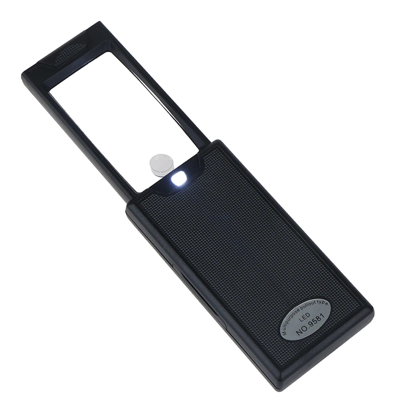 

1 шт., 2,5x 45x миниатюрная увеличительная Портативная Лупа со светодиодный Ной подсветкой