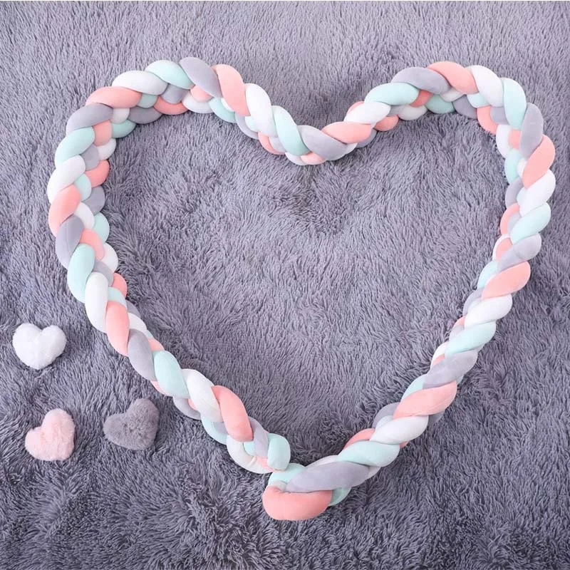 Защитная Подушка с узлом бампер для детской кроватки подушки комнаты забор сна