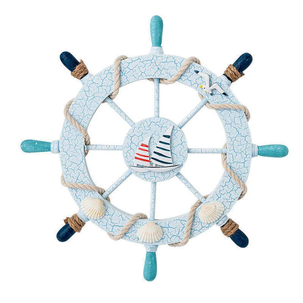 Морской под дерево рулевое колесо Пляжная яхта лодка корабль рыболовная сеть