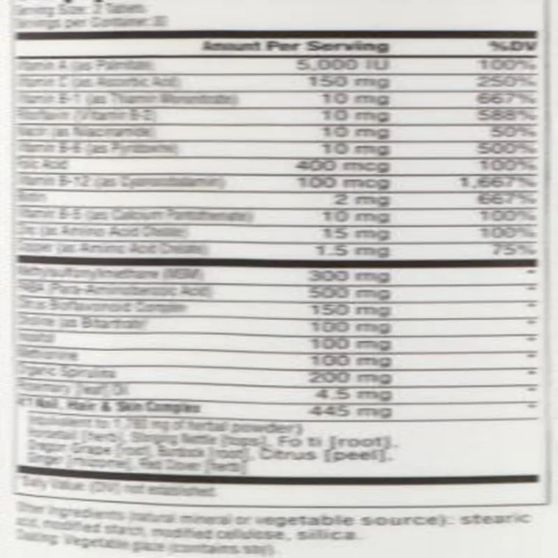 

Nails,Hair and Skin,Compound Formula, 60 pieces