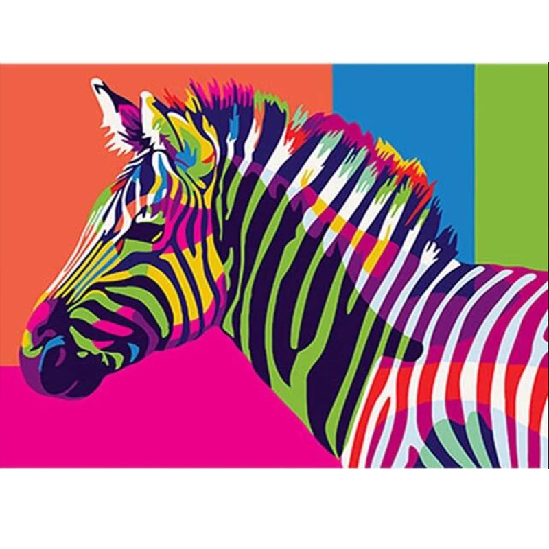 

Набор для рисования по номерам на холсте «Зебра»