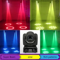 60w moving head light 8 gobo rainbow 8 colors 9 11 channels led stage gobo pattern lamp for disco club party wedd