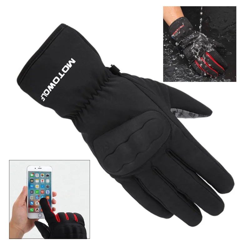 Перчатки для мотокросса водонепроницаемые ветрозащитные езды на мотоцикле