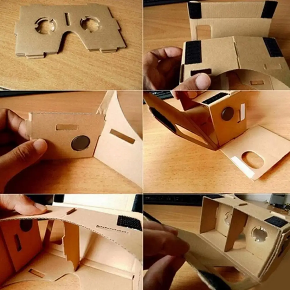 Ulter прозрачный DIY картон 3D VR Очки виртуальной реальности для смартфона Высокое