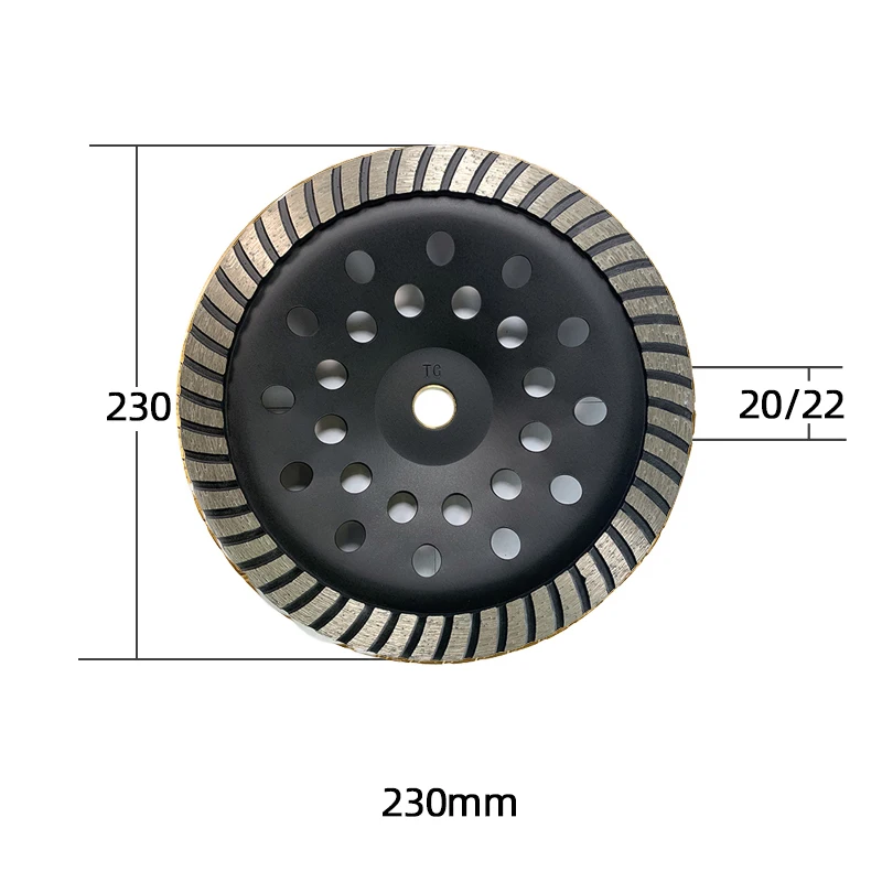 Black 230MM Diamond Wheel Turbine Non-linear Processing Cutting Disc Suit For Working With Granite Marble Tiles Machining | Инструменты