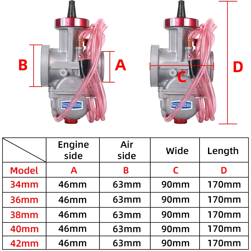 Универсальный мотоциклетный карбюратор PWK для мотоциклов Suzuki Yamaha Honda ATV UTV