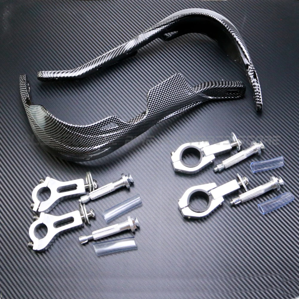 28 мм/22 мм углеродное волокно цвет мотоцикл крест ручной защиты руля кисти