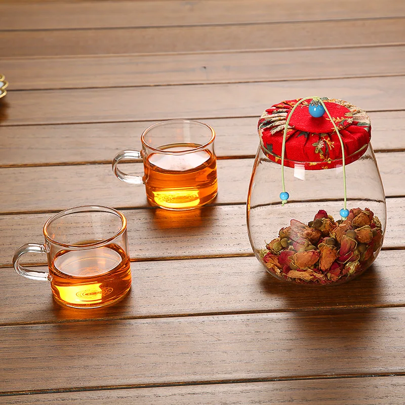 RSCHEF канистра деревянная крышка печать конфеты цветок чай банка случайный