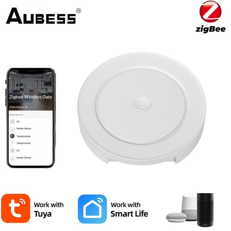 

Шлюз 3 в 1 Tuya ZigBee 3,0, совместимый с Bluetooth, мост для умного дома, домашнее устройство, многорежимный шлюз, работает с Alexa Google