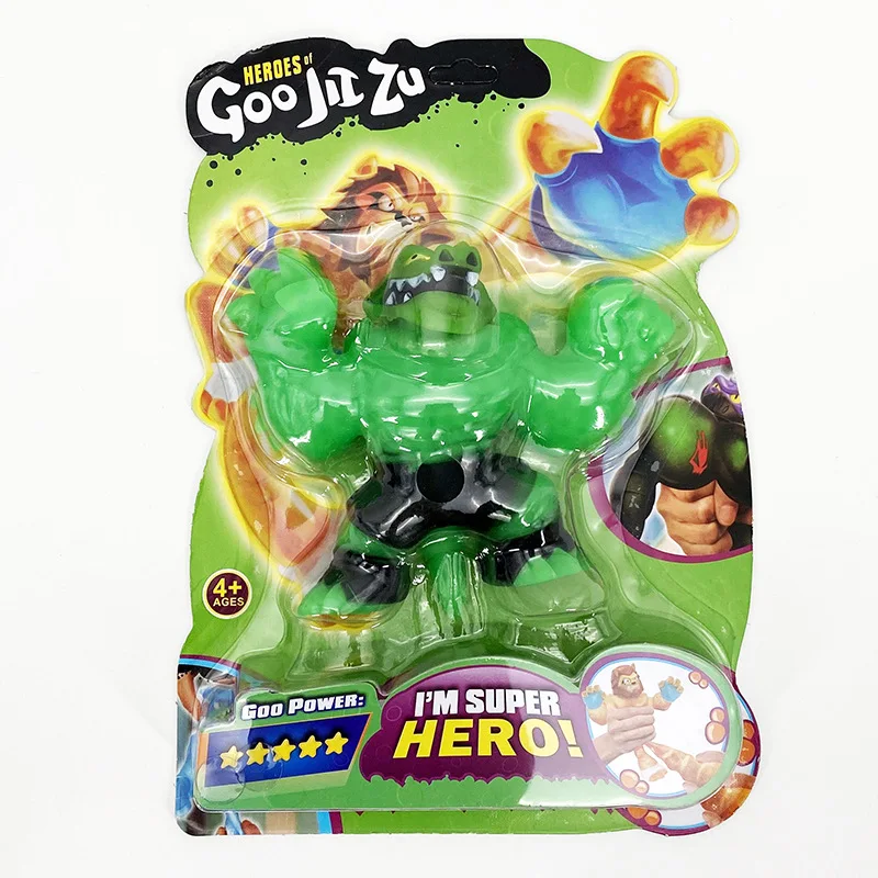 

2021 New Hotsale Goo Jits Super Hero Squeeze Squishy Rising Anti Stress Toys Figurines Collectible Soft Dolls For Boys Kids Gift
