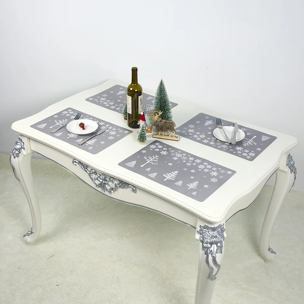 6 шт. Настольный коврик из ПВХ с рисунком дерева и оленя|Коврики подложки| |