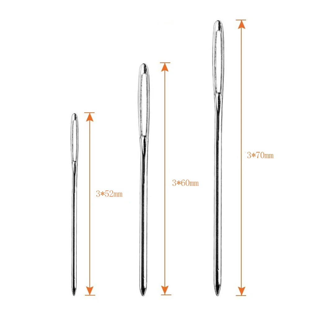 9 шт. крупные швейные иглы из нержавеющей стали|Швейные инструменты и аксессуары|