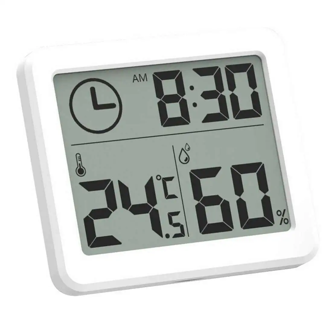 

Цифровой термометр-гигрометр, многофункциональные автоматические электронные часы с монитором температуры и влажности, ЖК-экран 3,2 дюйма