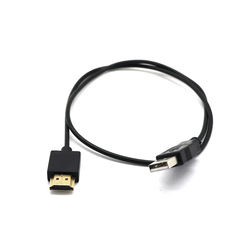 HDMI папа-мама Соединитель с USB 2 0 кабель зарядного устройства разделитель адаптер