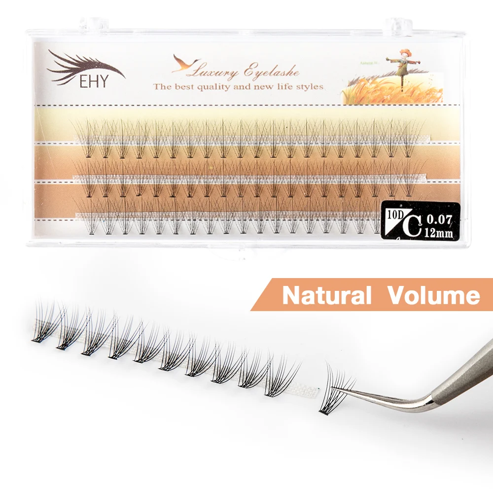 60 пряди натуральных норковых ресниц профессиональный макияж индивидуальное