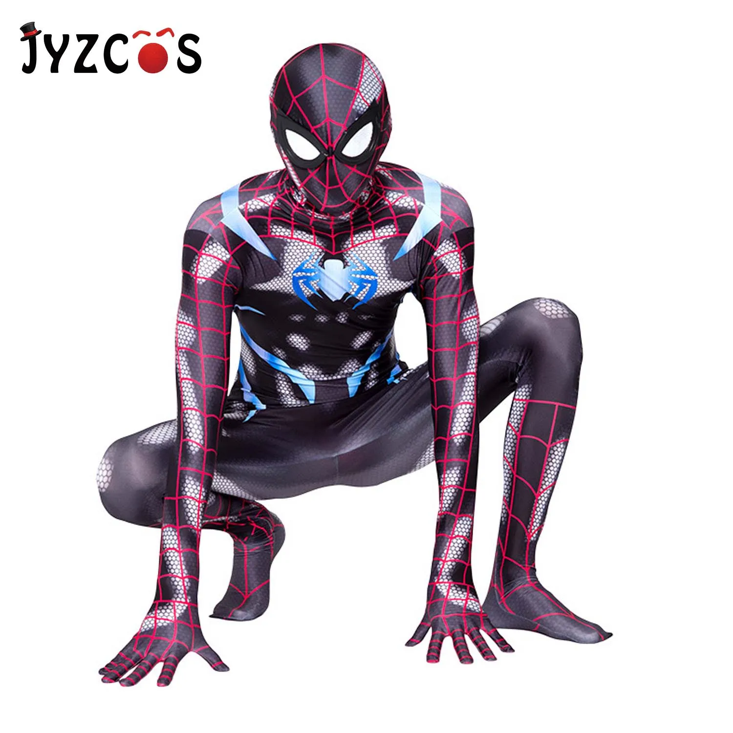 JYZCOS Marvel, PS4, Тайная война, Человек-паук, костюм для Хэллоуина, костюм Человека-паука, костюмы Человека-паука для взрослых, детей, косплей