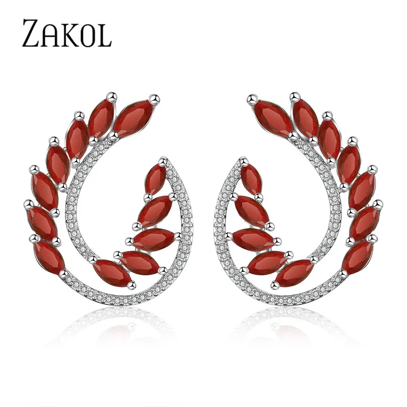 Женские серьги гвоздики с фианитом FSEP2149|Серьги-гвоздики| |