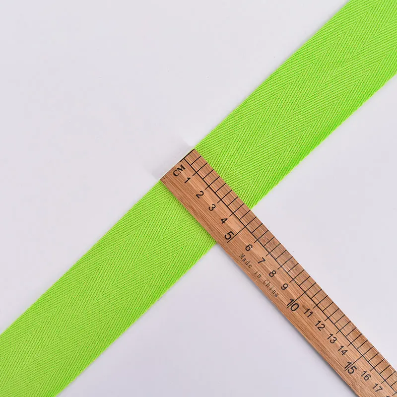 Light green 3 м/лот 4,8 см ремень в елочку тканая хлопковая тесьма ткань швейный ремень для сумок аксессуар для одежды Сделай Сам LX730 - Цвет: Light green