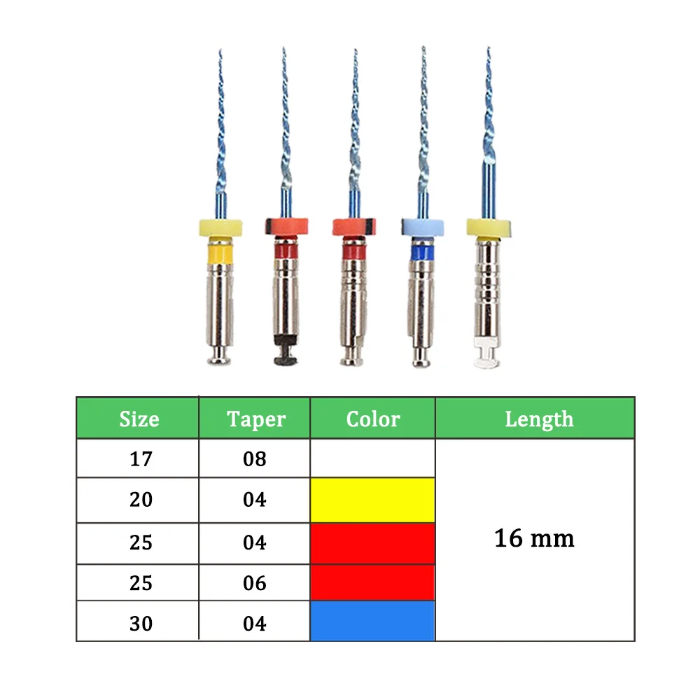 Хорошее качество Ротационные напильники Niti жаропрочные стоматологические