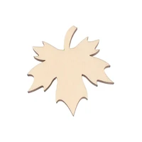 maple leaf shape mascot laser cut christmas decorations silhouette blank unpainted 25 pieces wooden shape 0355