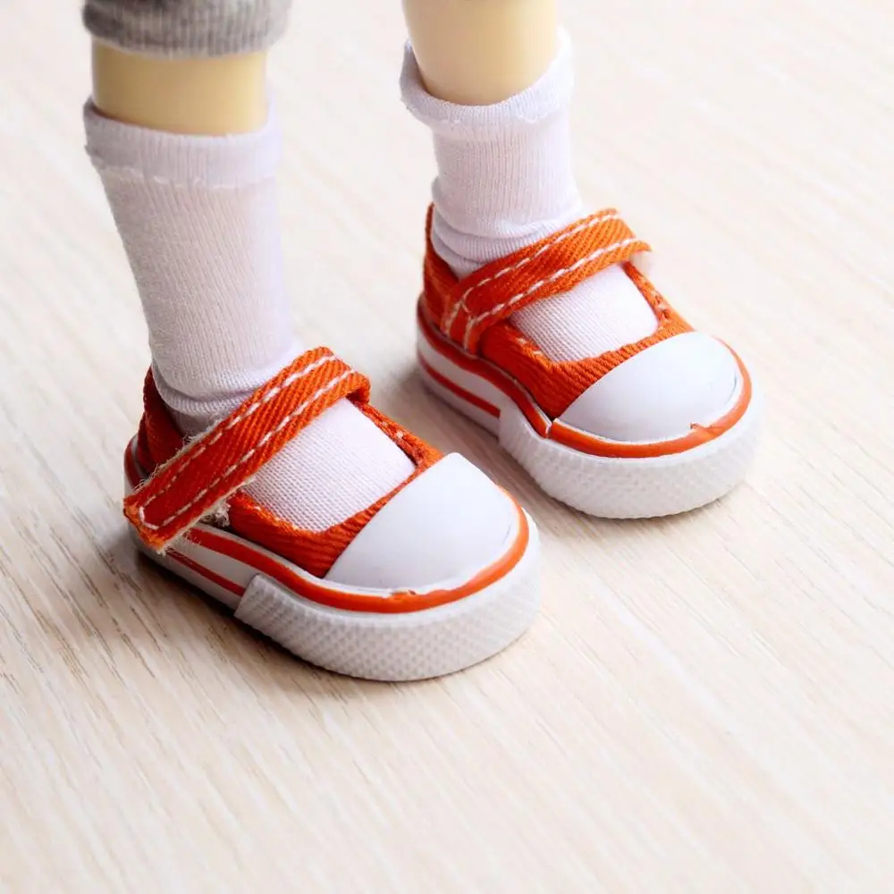 BJD обувь оранжевые кроссовки парусиновая спортивная на плоской подошве для 1/6 11