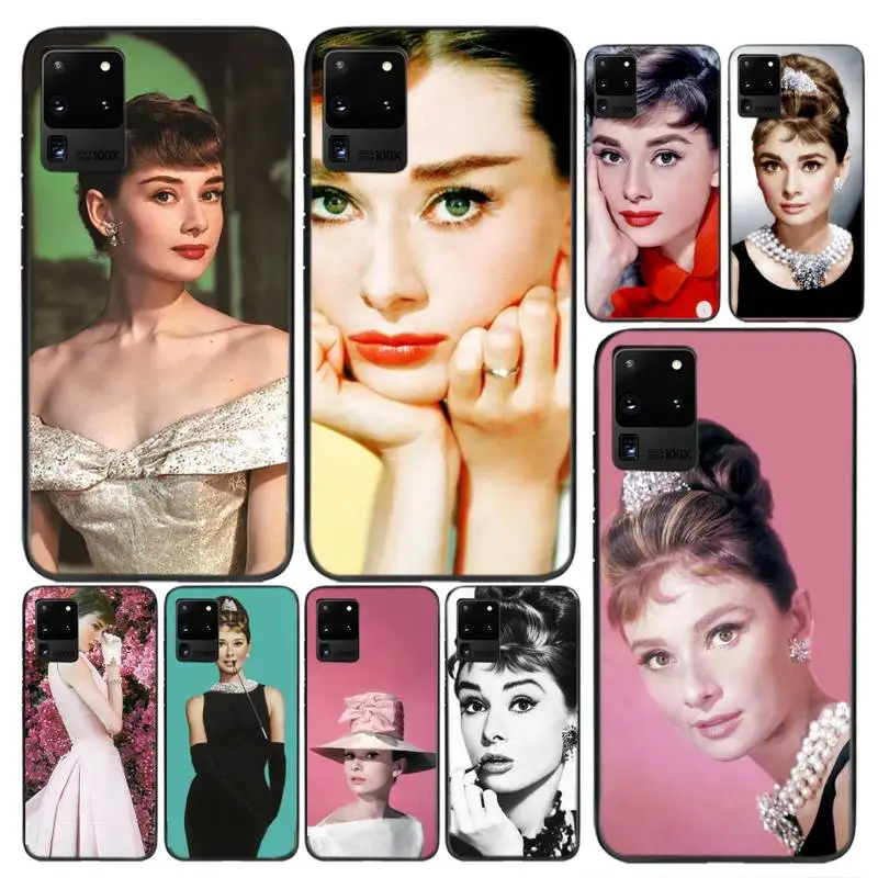 

Audrey Hepburn Phone Case For Samsung A32 51 71 31 40 30s 21s Galaxy S9 10 20 Plus Note9 10pro 20 20ultra