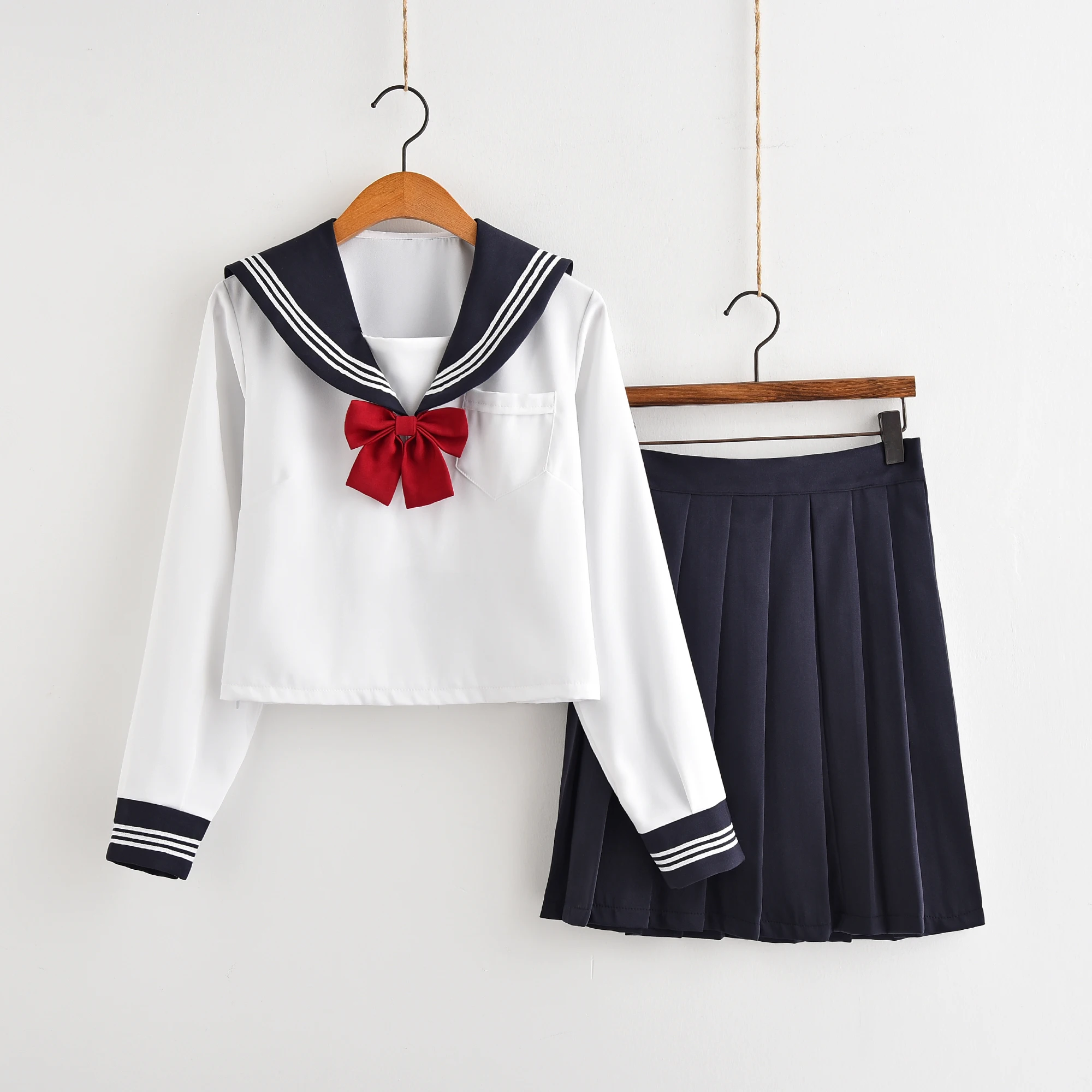 Искусственная школьная Униформа аниме для косплея японская морского флота с