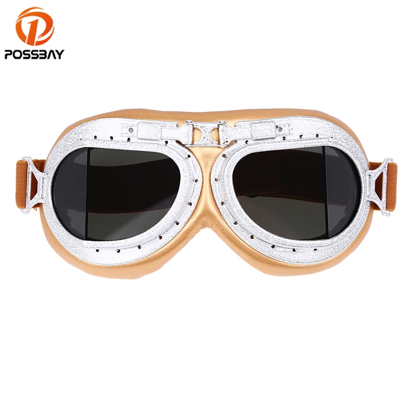 Медные мотоциклетные очки POSSBAY для Кафе Racer Moto велосипедные шлемы катание на