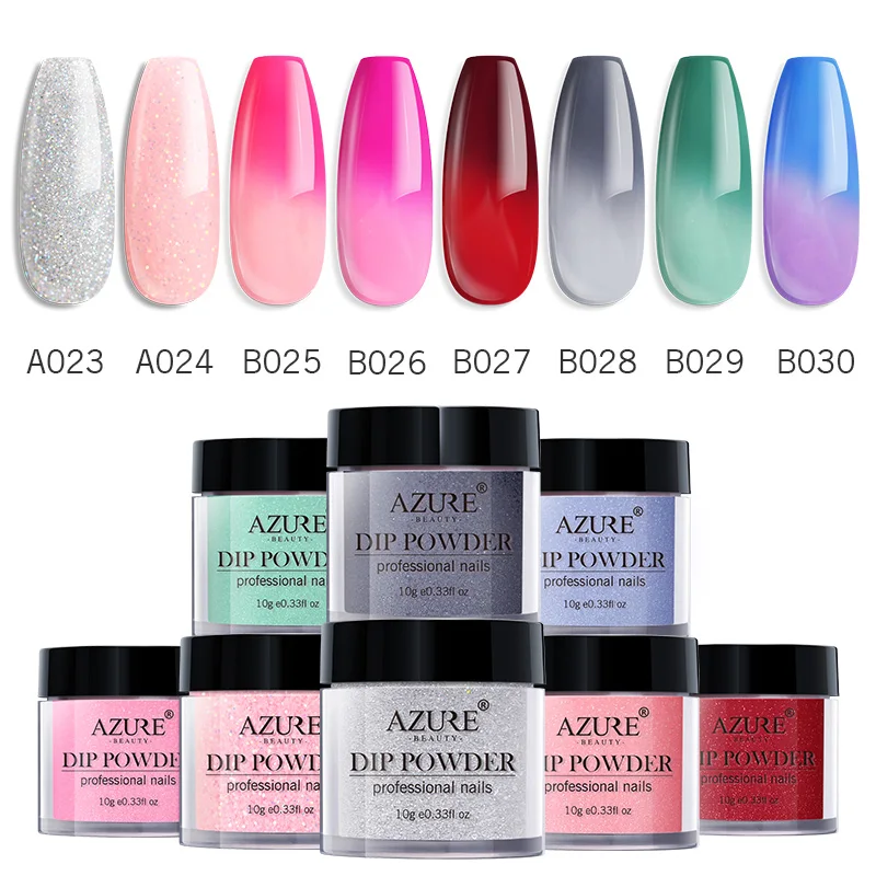 Modelones 8 шт./лот светящаяся пудра набор для дизайна ногтей хамелеон температурная