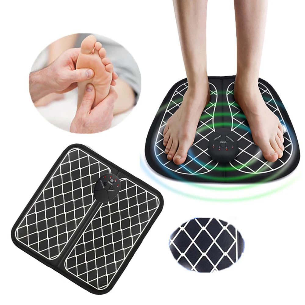 

EMS Foot Massage Electric Intelligent Pulse Acupuncture Therapy Improve Blood Circulation Relieve Pain Health Care Massage Mat