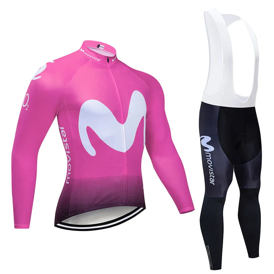 Spring Ropa Ciclismo Hombre MTB Long Sleeve Cycling Clothing Pro Team M Cycling Jersey Set Men's Triathlon Skinsuit - Цвет: 4
