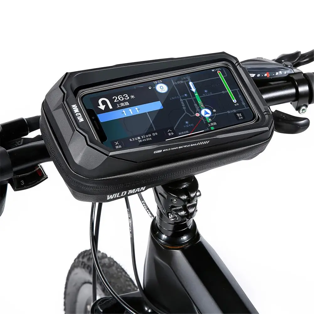 

Велосипедная сумка для телефона 4,7-6,7 дюймов, чехол для велосипеда, водонепроницаемая велосипедная сумка, сумка на переднюю раму, сумка для т...