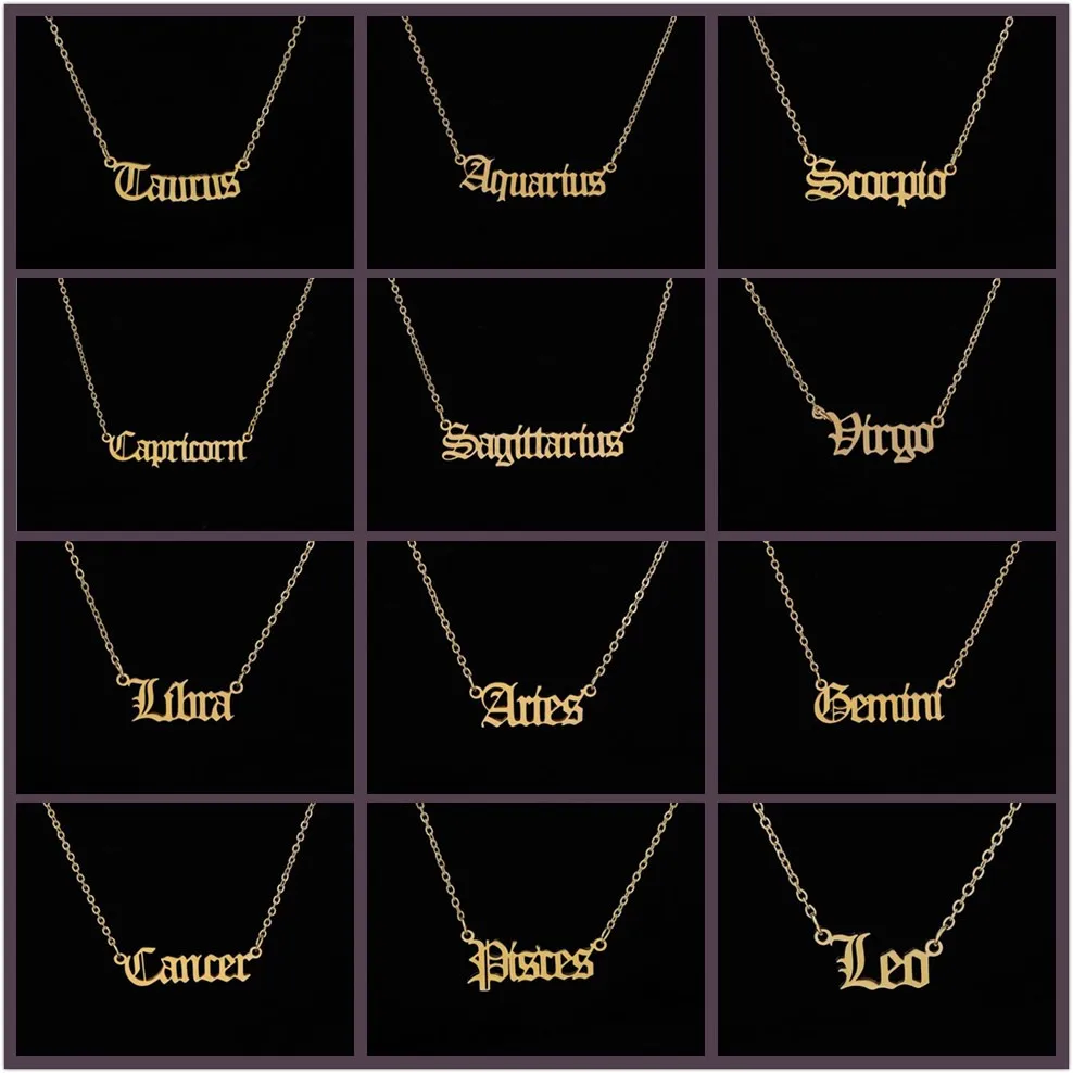 Old English 12 Constellation Collar 