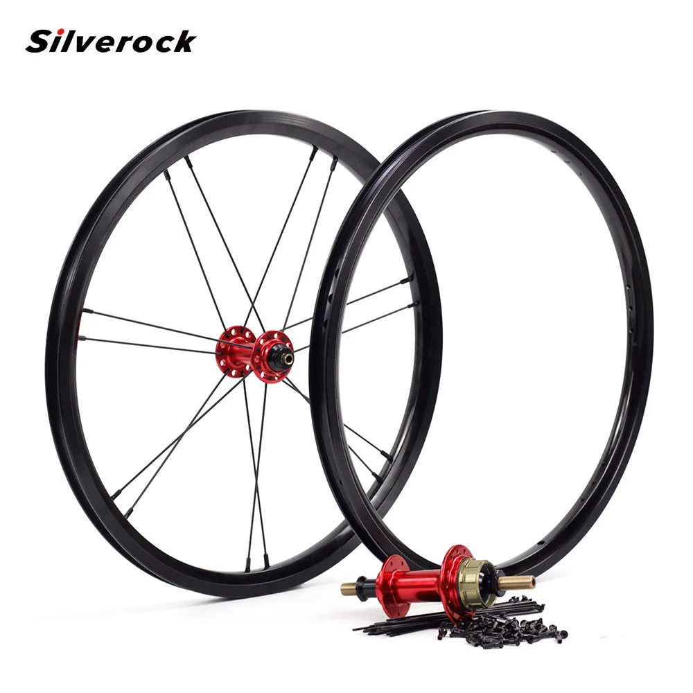 Silverock литые диски 1" 1 3/8" 349 обода тормоза NBR 14H 21H для Brompton 3sixty складной велосипед на заказ велосипед колесная множество цветов