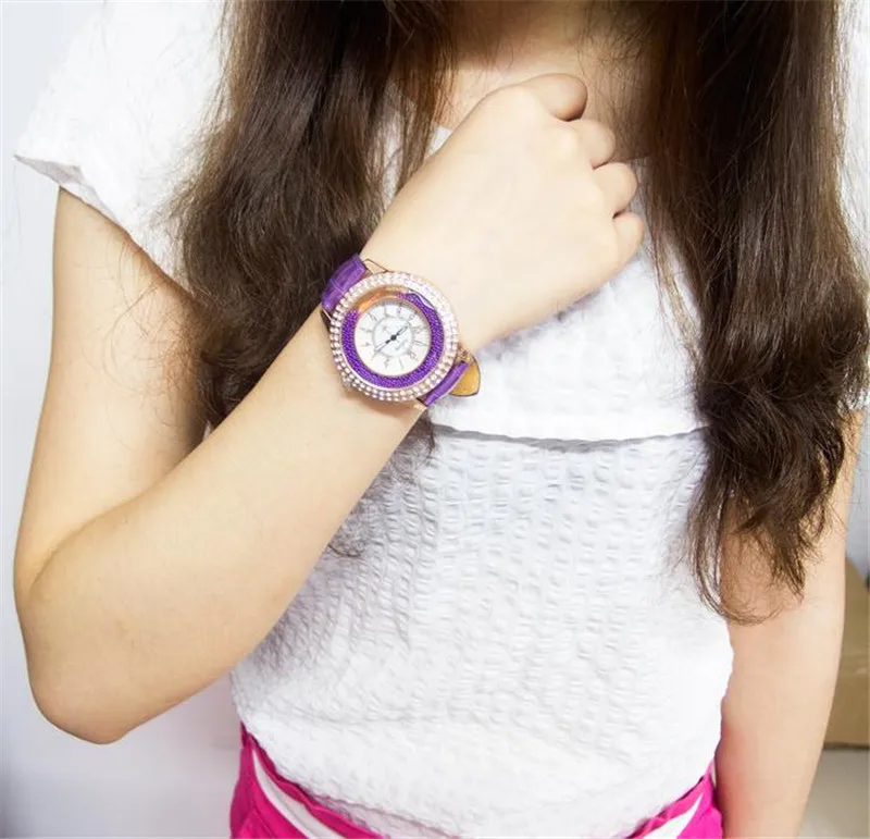 

GOGOEY Brand Rhinestone Ladies Watch Elegant Lxuury Leather Band Women Watches Cute Hot Sale Female Clock montre femme 2019