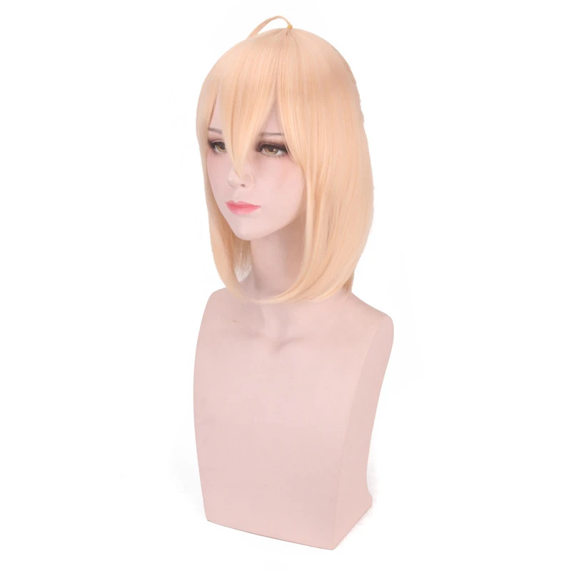 Cos игры Fate/Grand Апокриф FGO Okita Souji парик светло-золотистые волосы для косплея ролевая