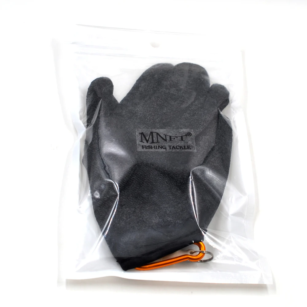 

MNFT 1Pcs Fishing Catching Gloves Protect Hand from Puncture Scrapes Fisherman Professional Catch Fish and with Magnet Release