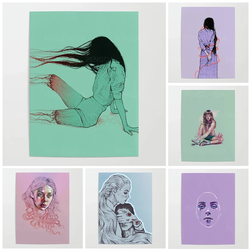 Картина на холсте Hd настенная живопись портрет украшение для дома модульный