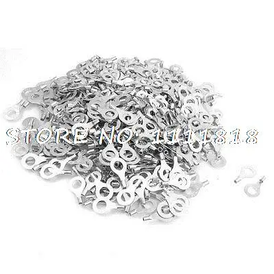 

1000 x 6.3mm Ring Dia Non Insulated Terminal Cable Lug RNB1.25-6