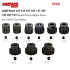 5 шт. SURPASS HOBBY 32DP 5 мм 13T 14T 15T 16T 17T 18T 19T 20T 21T Металлическая Шестерня мотора для 18 RC HSP HPI Гусеничный грузовик