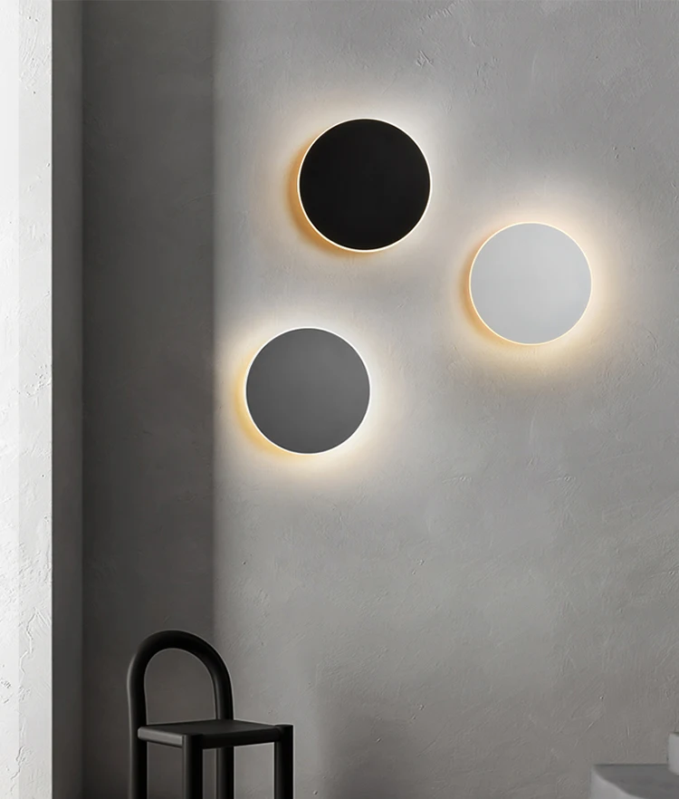 Светодиодная настенная лампа современный сенсорный индукционный круглый