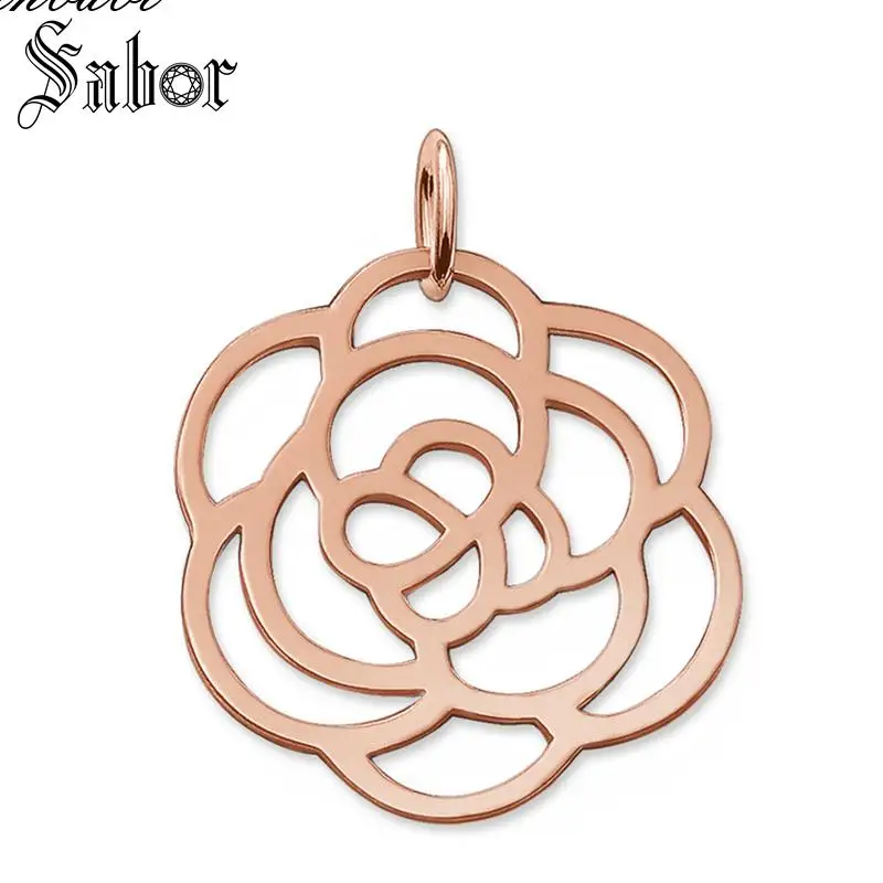 Женская подвеска в виде Розы серебристого цвета|Подвески| |