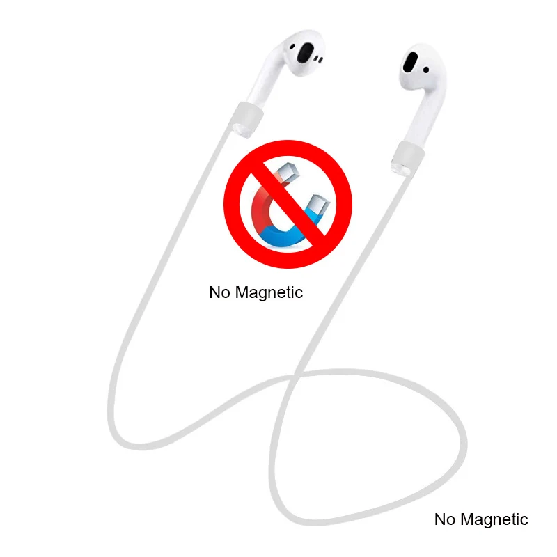 Магнитный шнур для наушников Apple AirPods Pro 1 2 3 мягкий силиконовый шейный ремешок
