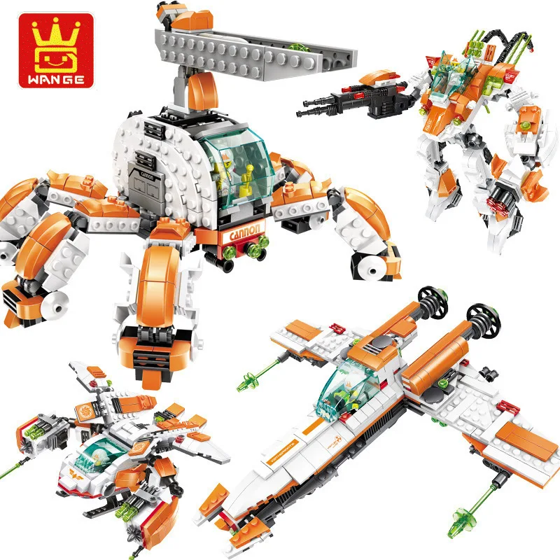 Серия Super Clan Robot Gripper Building Blocks набор моделей для детей развивающие совместимо с 55171