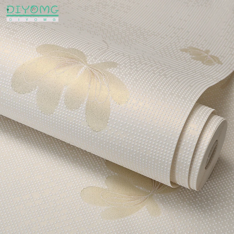 Современная Цветочная настенная бумага в виде листьев 3D Нетканая