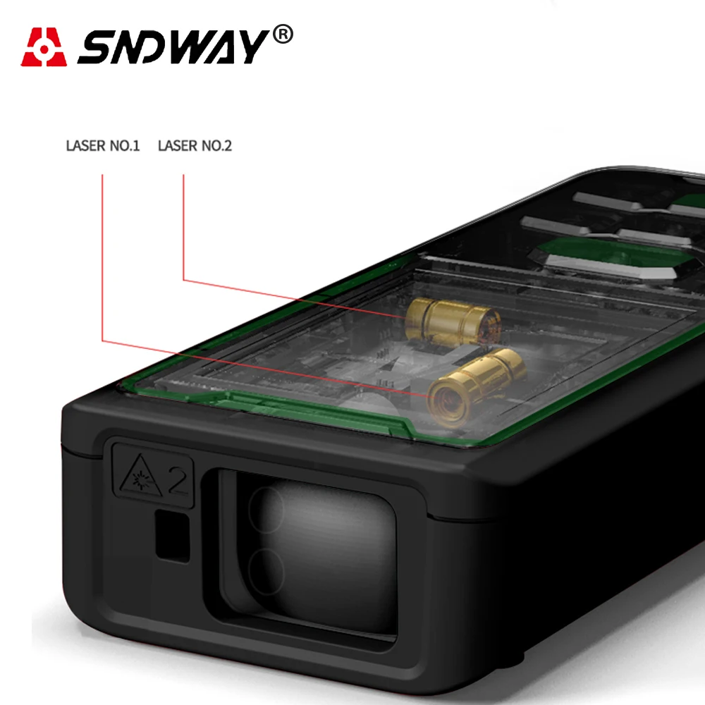 SNDWAY 50 м 70 100 цифровой лазерный дальномер зеленый электронная линейка внутренняя