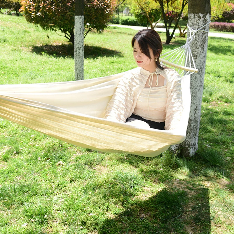 

Portable Outdoor Hammock High Strength Parachute Fabric Garden Travel Swing camping Ultralight nylon Hammock Dormitory chair