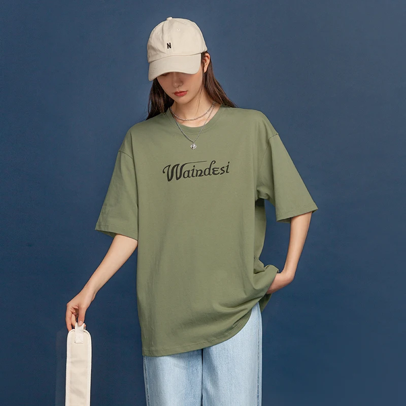 SingleRoad женская футболка 2020 оверсайз зеленый панк хлопок хип хоп Харадзюку